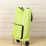 New Portable Shopping Trolley Bag Foldable with Wheel Supermarket Tug Bag Reusable Large Capacity Fruit Vegetables Organizer Bag