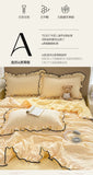 Summer Cooling Quilt Soft Skin-Friendly Air Conditioning Thin Blanket Single/Double Washable Home Textile Princess Wind Style