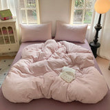 Girls Strawberry Bedding Sets 2026 New Queen Size Bed Sheet Set Duvet Cover Set With Pillowcase No Filling