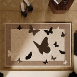 Geometric Wire Loop Doormat Non-Slip Heavy Duty Entrance Mat for Indoor & Outdoor Easy Clean Scraper Front Door Rug