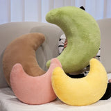 Moon Throw Pillows Soft Moon Shaped Pillows Plush Floor Cushions Middle Eastern Muslim Festival Home Bedroom Eid Al Fitr