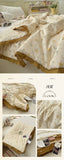 Princess Summer Quilt Washed Cotton Air Conditioner Student Dormi Thin Quilt With Lace Skin-friendly Soft Blanket Home Textiles