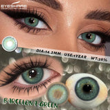 2Pcs Natural Color Contact Lenses Brown Contacts Gray Beautiful Pupils Blue Eye Lenses Yearly Green Beauty Makeup Lens