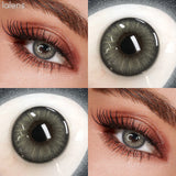 Natural Brown Half Yearly Disposable Colored Contact Lenses Daily Cosmetic Eye Contacts for Dating Makeup