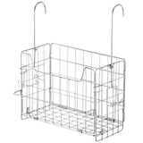 Large Capacity Stainless Steel Hanging Basket Space Saving Rustproof Hanging Shower Basket with Hook Detachable Bathroom Shelf