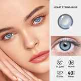 2pcs/pair Beauty Purple Contact Lenses for Eyes Myopia Colored Contact Lenses Natural Blue Lens Fashion Cosplay Pupils