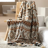 Air Conditioner Knitted Scandinavian Storm Bohemia Office Bedroom Lunch Summer Sofa Cover Blanket Thin Blanket