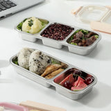 304 Stainless Steel Bento Box Thermal Insulation Portable Divided Lunch Box with Fork Spoon Leak Proof Food Container