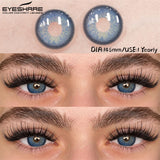 New Natural Color Contact Lenses 2pcs Blue Eyes Lenses Gray Eye Contact Brown Colored Eye Lens Green Beauty Makeup Lens