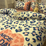 Ins Style Fashion Butterfly Bedding Set For Girls Boys Double Size Flat Sheet Duvet Cover Pillowcase Bed Linen Home Textile