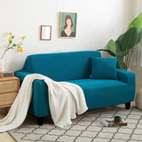 Solid Elastic Adjustable Sofa Cover,Non-slip Jacquard Corn Fleece Slipcover for Living Room Pet Anti-Scratch Dustproof Full Wrap