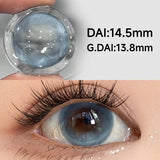 14.5mm High Pigment Colored Contacts 2pcs Free Shipping Half Yearly Big Diameter Red Brown Blue Lenses for Party Daily