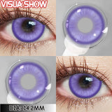 Cosplay Colored Contact Lenses - Stardust Brown & Gray Cosmetic Lens 1Pair Yearly Disposable Eye Makeup Color Contacts