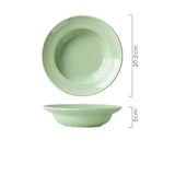 Nordic Style Ceramic Disc High-end Solid Versatile Dining Plate Household Pasta Serving Plates Minimalist Western Tableware