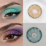 Colored Contact Lenses Yearly Use Natural Brown Soft Lens Daily Dating Party Eye Beauty Makeup For Women