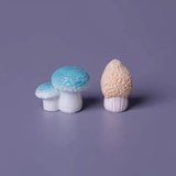 6/12 Pack Simulated Small Mushroom Resin Pendant DIY Handcrafted Jewelry Accessories for Keychain Desktop Ornaments Making