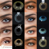 Eye Eyes Color Contacts Colored Contact Lenses Lens Natural Beauty Cosmetic Amber Daily 2Pcs 6 Months Half Year Use