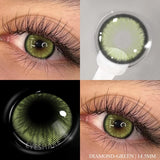 1 Pair Color Contact Lenses for Eyes Color Eye Lens Blue Eye Lenses Brown Lenses Gray Pupils Lens Yearly Green Contacts
