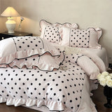 Winter Fleece Bedding Set Warm Bed Linens Sheet Pillowcase Duvet Cover Set Underwear