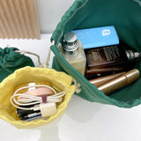 5Pcs Color Drawstring Pouches Portable Gift Blank Bags For DIY Cotton Hemp Bags Jewelry Display Packaging Storage