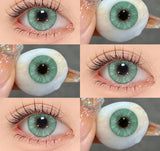 1 Pair Colored Contact Lenses for Eyes Cosmetic High Quality ARTHUR Series Gray Lenses Fashion Blue Contacts Yearly Use