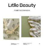 Floral Printed Summer Quilt Four Piece Set Soft Bedroom Decor Bedding Set Summer Quilt Bed Sheet With Pillowcases Home Textiles