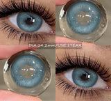 2pcs Natural Colored Contact Lens Gray Pupils Color Lens Blue Beautiful Pupil Brown Lenses Yearly Red Eyes Contacts
