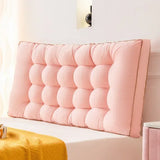 High Quality and Simple Washed Cotton Bedside Cushion for Home Use Large Backrest Bedroom Bed Cushion Waist Protection Pillow