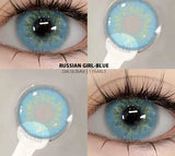 Colored Contact Lenses for Eyes 1pair/2pcs Fashion Blue Eye Lenses Natural Color Eye Lenses Beauty Pupils Fast Delivery