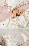 Adorable Pure Cotton Four-Piece Bedding Set Sweetheart Bear Tee-Piece Dormi Bedding Set Comfortable Warm Korean Sle