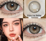 1Pair Natural Colored Contact Lenses 1Pair Beauty pupillents Yearly Grey Pupils Brown Contacts New Cosmetic