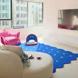 Klein Blue Irregular Decorative Living Room Carpet Simple Bedroom Soft Rug IG Cloakroom Leisure Area Plush Mats Ковер Tapis
