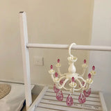 Plastic Princess Style Beautiful Drying Rack Multi-functional Underwear Socks Clip Clothes Hanger Dryer Towels Cloth Drying Rack