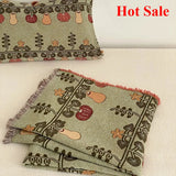 New class A summer cotton four-layer gauze fringed blanket travel summer cool quilt leisure towel quilt summer
