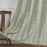 Hollow Out Jacquard Weave Cotton Linen Tassel Curtains Wall Decoration Room Partition Window Shade Bedroom Floating Curtains