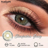 1 Pair Blue Colored Contact Lenses Gray Eye Lenses Natural Eyes Makeup Beauty 14.20mm Yearly Use
