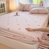 Spring/Summer 2025 Single Item Bed Hat Class A Cloud-sensing Cotton Double-layer Yarn Mattress Cover Printed Cartoon Bedspread