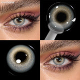 Brown 6 Months Disposable 14.2mm Natural Colored Contact Lenses Small Pupil for Daily Cosmetics & Eye Beauty