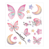 3D Fairy Butterfly Wings Shiny Tattoo Sticker Waterproof Eyes Face Body Art Fake Tattoos For Women Makeup Dance Music Festival