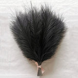 10pc 14in Pampas Grass Artificial Flowers Faux Reed Feather Fake Flower DIY Accessories Boho Home Room Wedding Floral Decoration