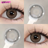 Colored Contacts Lenses Brown Natural Lenses Gray Colored Pupils Natural Look Green Contacts Lens Cosmetic Beauty Big Eyes