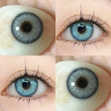 1 Pair Myopia Lenses Grey Colored Contact Lenses with Prescription Blue Eye Lenses Korean Lenses Natural Beautiful Pupil