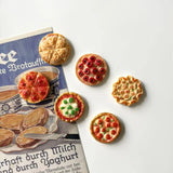 Pizza food, refrigerator decorations, kitchen furniture decorations, magnetic plates
