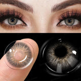 1 Pair Colored Contact Lenses Pupils Fashion Brown Lenses for Makeup Cosplay Lenses High Quality Natural Pupils Year