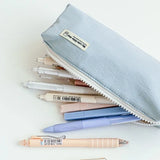 Portable Multi-functional Pencil Case Water-resistant Large Capacity Stationery Bag Handheld Nylon Storage Bag