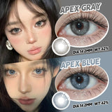 0~-6.00 Natural Korean Lenses 1Pair Colored Contact Lenses Brown Lenses Blue Eye Fashion Lenses