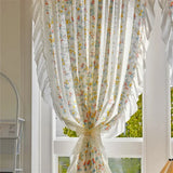 Nordic Style Geometric Triangle Embroidered Gauze Curtain For Living Room Balcony  Bedroom Partition Curtain Window Curtain