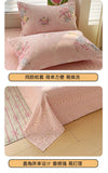 100% Cotton Bedding Set Soft Skin-friendly Four Piece Set Single Couple Flower Printed Comforter Duvet Cover Set for Adults Kids