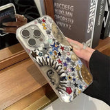 Planet Fruit Trendry Graphic Phone Case for IPhone 16 15 14 13 12 11 17 Air SE2 SE 8 7 Plus Pro Max 16E Feather Texture Cover