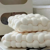 Square Knot Stuffed Cushion Nordic Aesthetic Pillow Decorative Plush Pillow Office Sleeping Floor Windowsill Back Cushion Decor
